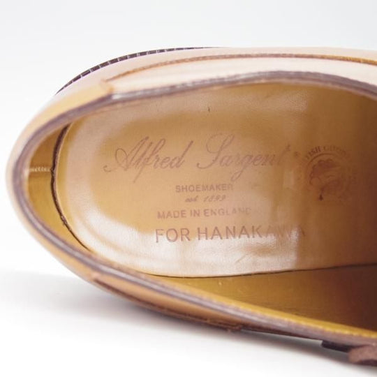 極上★(英)アルフレッド・サージェント 7E【貴重★アヴィニョン風モデル/ダイナイトソール仕様】Uチップ/カーフ/Alfred Sargent★g392