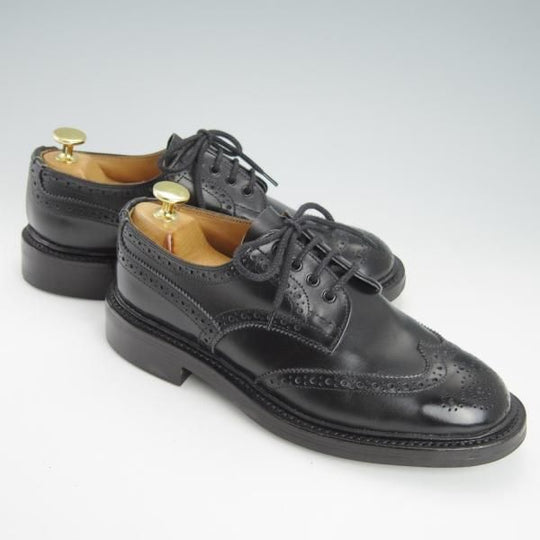 美品★トリッカーズ(レディース) SIZE 5【バートン同系モデル★L6518/カントリーシューズ】フルブローグ/短靴/黒/Tricker's★g394