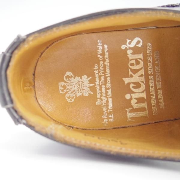 美品★トリッカーズ(レディース) SIZE 5【バートン同系モデル★L6518/カントリーシューズ】フルブローグ/短靴/黒/Tricker's★g394