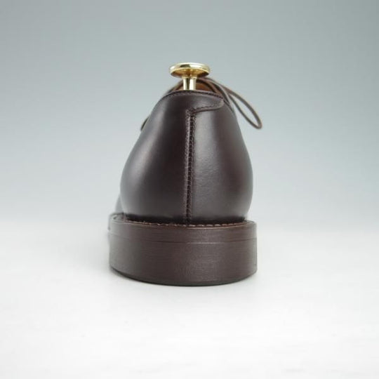 新品★(浅草)WHEEL ROBE/ウィールローブ 9D【定価￥58,000-★靴縁別注/(独)ワインハイマー社のボックスカーフ仕様】15077/濃茶★g402