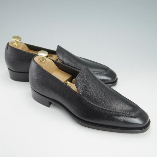 新品★(英)ガジアーノ&ガーリング 6E【定価￥237,600-★スキンステッチ仕様/Cannes】KN14ラスト/ローファー/黒/GAZIANO&GIRLING★g403