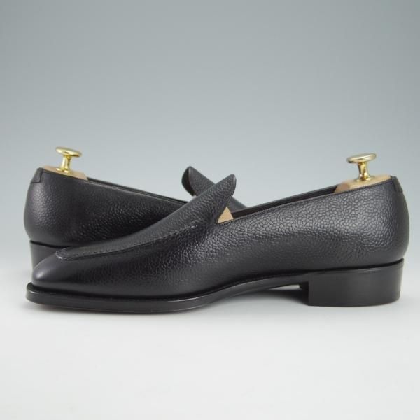 新品★(英)ガジアーノ&ガーリング 6E【定価￥237,600-★スキンステッチ仕様/Cannes】KN14ラスト/ローファー/黒/GAZIANO&GIRLING★g403