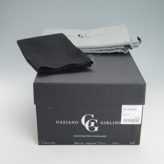 新品★(英)ガジアーノ&ガーリング 6E【定価￥237,600-★スキンステッチ仕様/Cannes】KN14ラスト/ローファー/黒/GAZIANO&GIRLING★g403