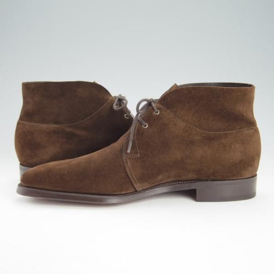 未使用★ジョンロブ 6E【同系モデル定価￥264,000-★ROMSEY2/ロムゼイ2】8000ラスト/チャッカブーツ/スエード/濃茶/JOHN LOBB★g405