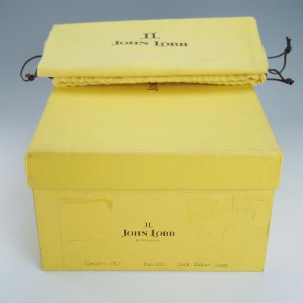 未使用★ジョンロブ 6E【同系モデル定価￥264,000-★ROMSEY2/ロムゼイ2】8000ラスト/チャッカブーツ/スエード/濃茶/JOHN LOBB★g405