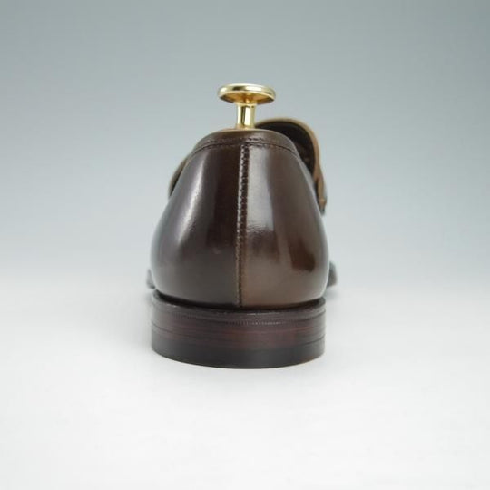 未使用★クロケット&ジョーンズ 6.5E【コードバン仕様★茶/ダークブラウン】375ラスト/SELBY2/バタフライローファー/Crockett&Jones★g406