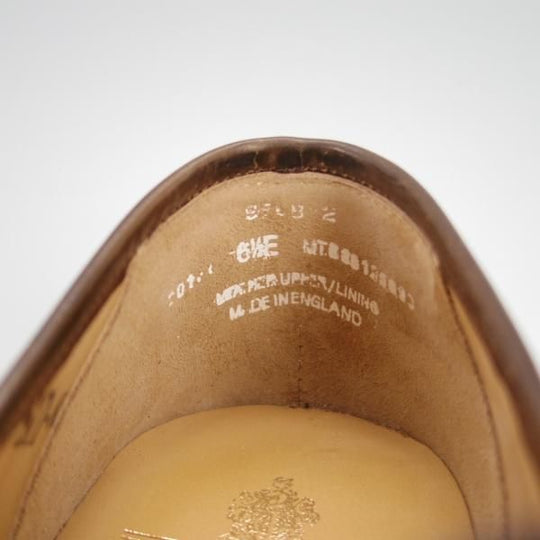 未使用★クロケット&ジョーンズ 6.5E【コードバン仕様★茶/ダークブラウン】375ラスト/SELBY2/バタフライローファー/Crockett&Jones★g406