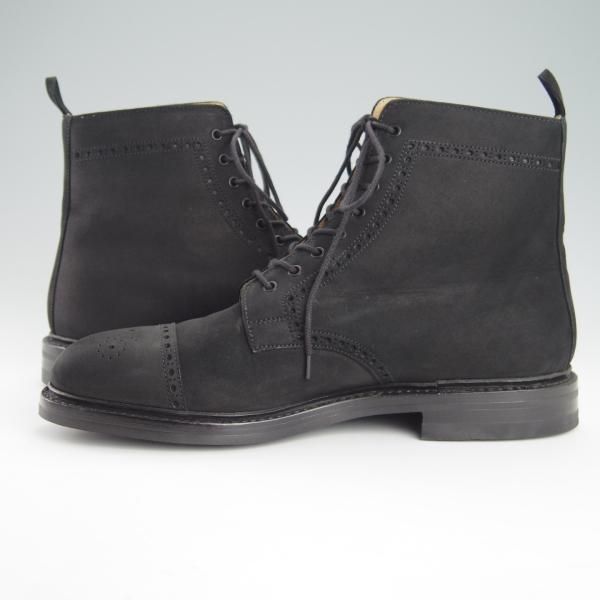 ほぼ試着程度★クロケット&ジョーンズ UK7/US7.5D【貴重★ブラックフリース別注/CONISTON BOOT】コニストン/黒/Crockett&Jones★g409