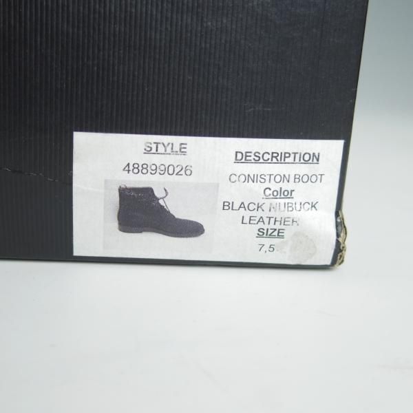 ほぼ試着程度★クロケット&ジョーンズ UK7/US7.5D【貴重★ブラックフリース別注/CONISTON BOOT】コニストン/黒/Crockett&Jones★g409