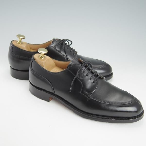 美品★(英)チーニー 6E【★Uチップ/175ラスト】カーフ/黒/メンズ/CHEANEY★g410