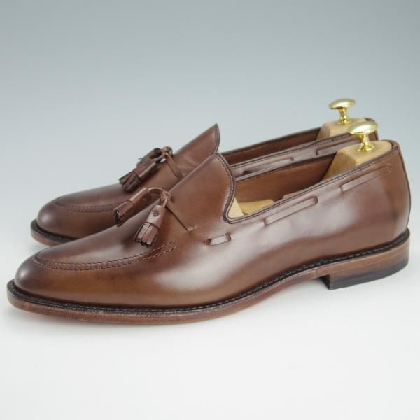 未使用★(米)アレンエドモンズ 10D【現行定価7.5万円程度★Grayson/グレイソン】COFFEE/タッセルローファー/カーフ/ALLEN EDMONDS★g412