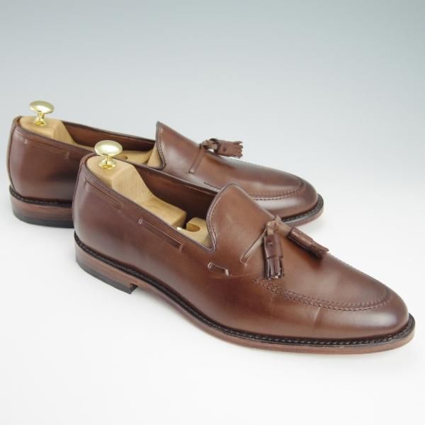 未使用★(米)アレンエドモンズ 10D【現行定価7.5万円程度★Grayson/グレイソン】COFFEE/タッセルローファー/カーフ/ALLEN EDMONDS★g412