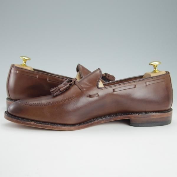未使用★(米)アレンエドモンズ 10D【現行定価7.5万円程度★Grayson/グレイソン】COFFEE/タッセルローファー/カーフ/ALLEN EDMONDS★g412