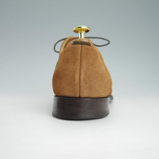 極上★(英)チーニー 7.5E【貴重★(英)ポールスミス別注/125ラスト】プレーントゥ/Vフロント/スエード/茶/メンズ/CHEANEY★g413