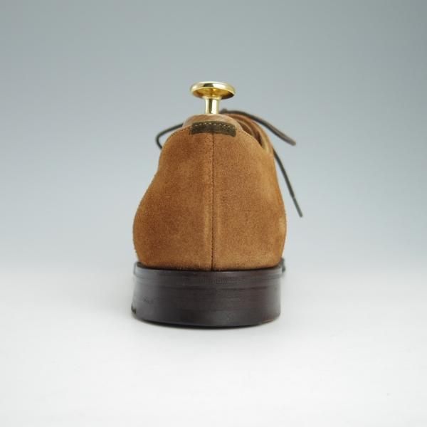 極上★(英)チーニー 7.5E【貴重★(英)ポールスミス別注/125ラスト】プレーントゥ/Vフロント/スエード/茶/メンズ/CHEANEY★g413