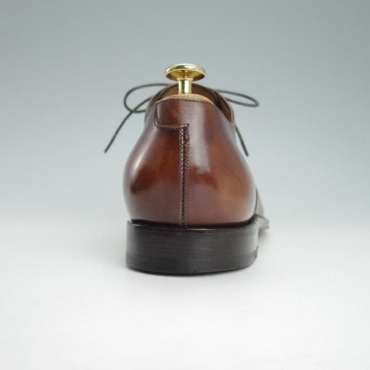 極上★(伊)サルヴァトーレ・フェラガモ 7.5EE【最上級★TRAMEZZAライン/トラメッザ】ストレートチップ/茶/Salvatore Ferragamo★g414