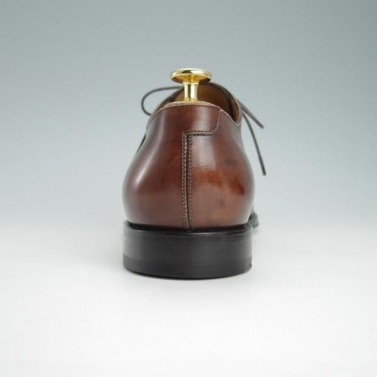 極上★(伊)サルヴァトーレ・フェラガモ 7.5EE【最上級★TRAMEZZAライン/トラメッザ】ストレートチップ/茶/Salvatore Ferragamo★g414