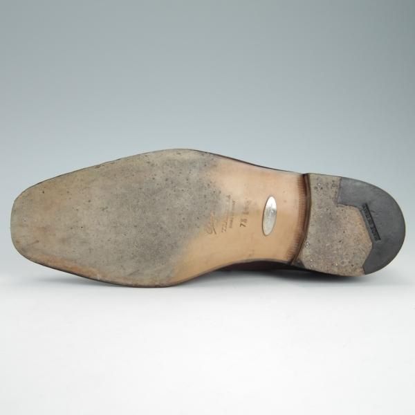 極上★(伊)サルヴァトーレ・フェラガモ 7.5EE【最上級★TRAMEZZAライン/トラメッザ】ストレートチップ/茶/Salvatore Ferragamo★g414