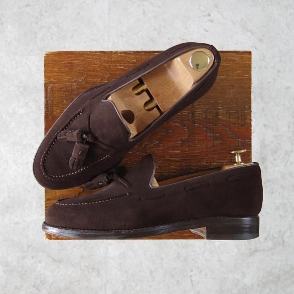 極上★(スペイン製)Berwick/バーウィック SIZE 6【定価￥29,160-★UNIVERSAL LANGUAGE別注/8491】タッセルローファー/スエード★g416