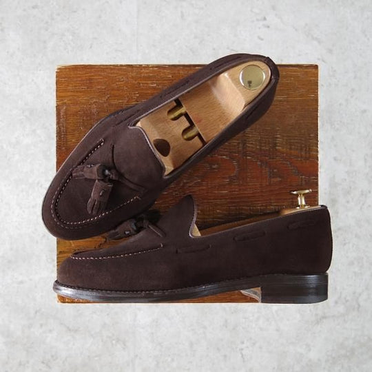 極上★(スペイン製)Berwick/バーウィック SIZE 6【定価￥29,160-★UNIVERSAL LANGUAGE別注/8491】タッセルローファー/スエード★g416