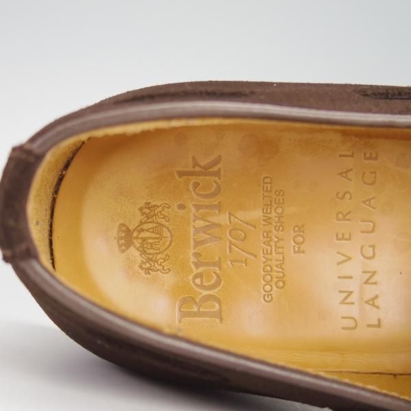 極上★(スペイン製)Berwick/バーウィック SIZE 6【定価￥29,160-★UNIVERSAL LANGUAGE別注/8491】タッセルローファー/スエード★g416