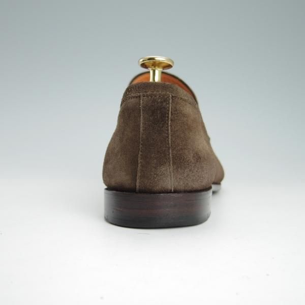 ★(伊)サントーニ SIZE 5【貴重★ビームスF別注/コインローファー】スリッポン/スエード/濃茶/メンズ/BEAMS/Santoni★g417
