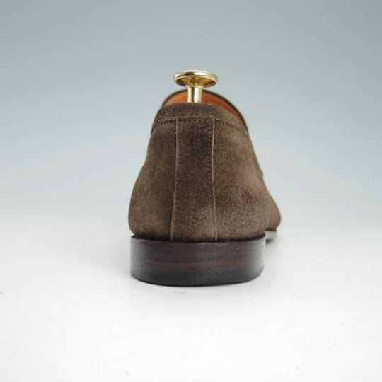 ★(伊)サントーニ SIZE 5【貴重★ビームスF別注/コインローファー】スリッポン/スエード/濃茶/メンズ/BEAMS/Santoni★g417