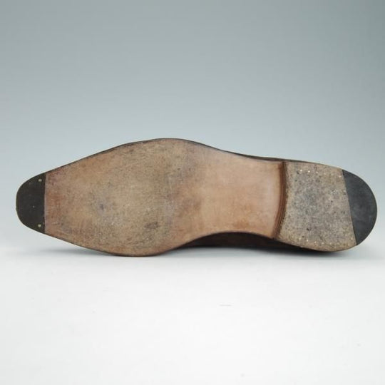 ★(伊)サントーニ SIZE 5【貴重★ビームスF別注/コインローファー】スリッポン/スエード/濃茶/メンズ/BEAMS/Santoni★g417