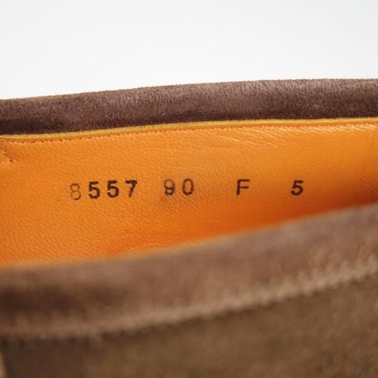 ★(伊)サントーニ SIZE 5【貴重★ビームスF別注/コインローファー】スリッポン/スエード/濃茶/メンズ/BEAMS/Santoni★g417