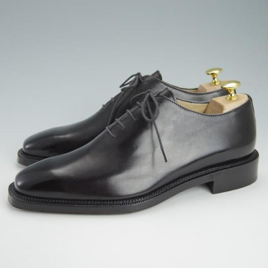 未使用★(伊)エルメネジルド・ゼニア SIZE 7【上級★ナポリクチュール/ブラックラピド製法】Napoli Couture/黒/Ermenegildo Zegna★g418