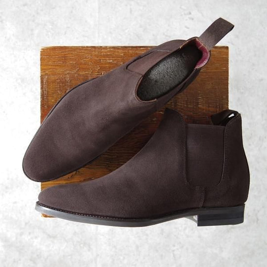 ほぼ未使用★トレーディングポスト SIZE 7【定価￥52,800-★(英)C.F.ステッド社のスエード/1608】サイドゴアブーツ/Trading Post★g420