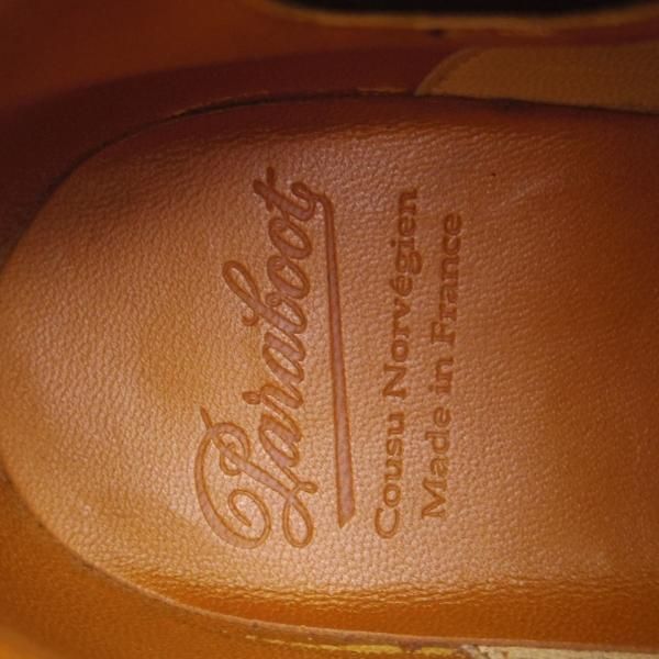 極美品★パラブーツ SIZE 5【定価￥80,300-★MANEGE/リスレザー】グリフソール/サイドゴアブーツ/NOIR/黒/メンズ/Paraboot★g421