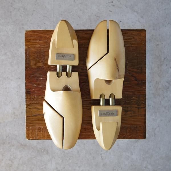 極上★J.M.ウェストン SIZE 7【定価￥15,400-★041L/純正シューツリー】木製シューキーパー/メンズ/Weston/ウエストン★g426