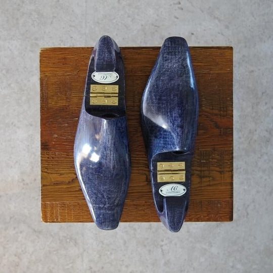 美品★(英)アンソニー・クレバリー SIZE 5【貴重★純正シューツリー/ヒンジ式】木製シューキーパー/メンズ/ANTHONY CLEVERLEY★g431