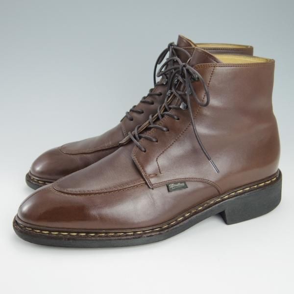 極上★パラブーツ SIZE 7.5【貴重★ブーツ仕様のルソー/TOCQUEVILLE】アクティブソール/カーフ/濃茶/Uチップ/メンズ/Paraboot★g435