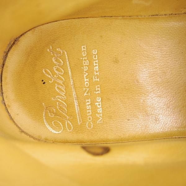 極上★パラブーツ SIZE 7.5【貴重★ブーツ仕様のルソー/TOCQUEVILLE】アクティブソール/カーフ/濃茶/Uチップ/メンズ/Paraboot★g435