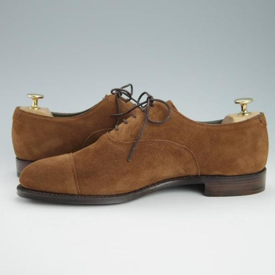 新品★(英)チーニー 7.5F【日本未入荷モデル★ARTHINGWORTH/130ラスト】ストレートチップ/スエード/茶/メンズ/CHEANEY★g436