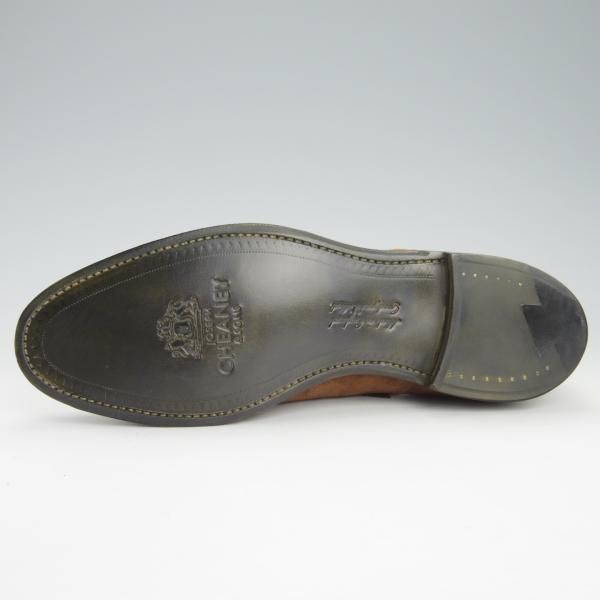 新品★(英)チーニー 7.5F【日本未入荷モデル★ARTHINGWORTH/130ラスト】ストレートチップ/スエード/茶/メンズ/CHEANEY★g436
