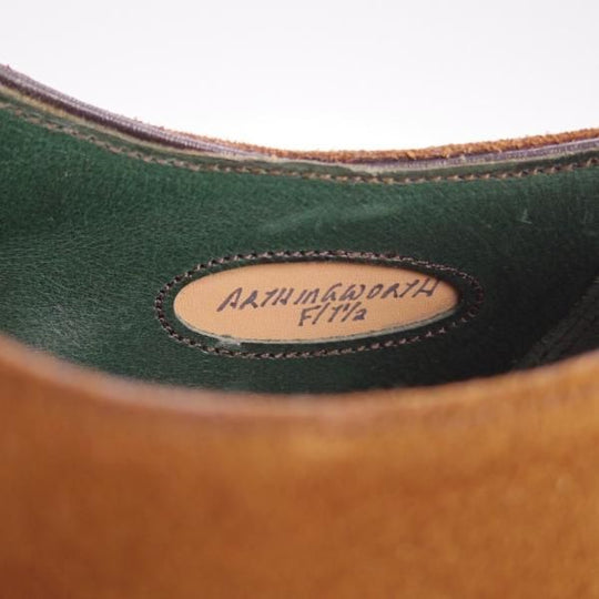 新品★(英)チーニー 7.5F【日本未入荷モデル★ARTHINGWORTH/130ラスト】ストレートチップ/スエード/茶/メンズ/CHEANEY★g436