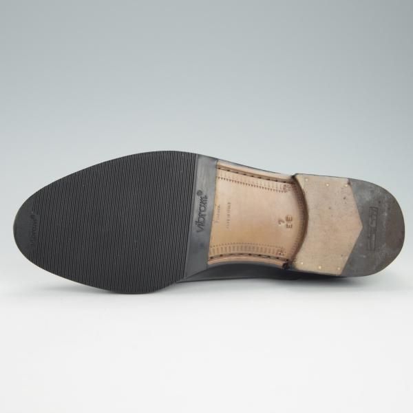 極上★(伊)サルヴァトーレ・フェラガモ 7EE【★ストレートチップ/カーフ】黒/メンズ/Salvatore Ferragamo★g443