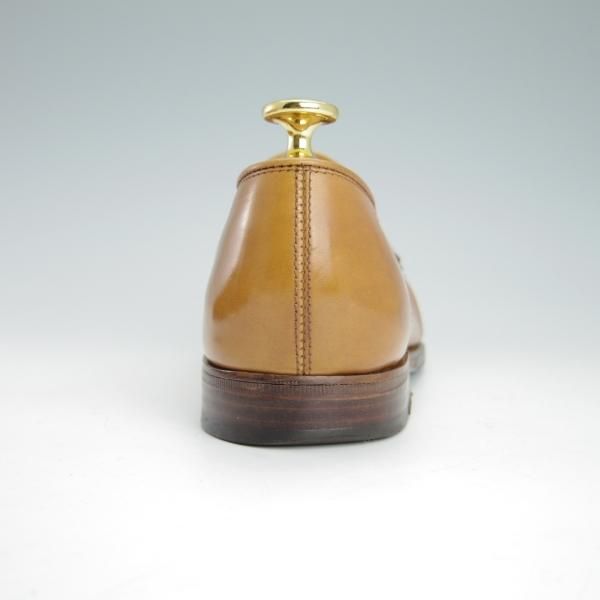 極上★ジョンロブ 5D【スキンステッチ仕様★ASHLEY/4596ラスト】コインローファー/カーフ/薄茶/メンズ/JOHN LOBB★g445