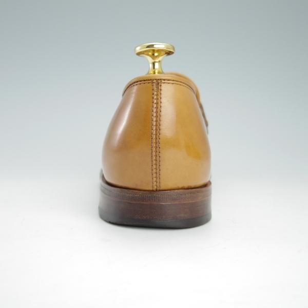 極上★ジョンロブ 5D【スキンステッチ仕様★ASHLEY/4596ラスト】コインローファー/カーフ/薄茶/メンズ/JOHN LOBB★g445