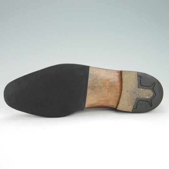 極上★ジョンロブ 5D【スキンステッチ仕様★ASHLEY/4596ラスト】コインローファー/カーフ/薄茶/メンズ/JOHN LOBB★g445