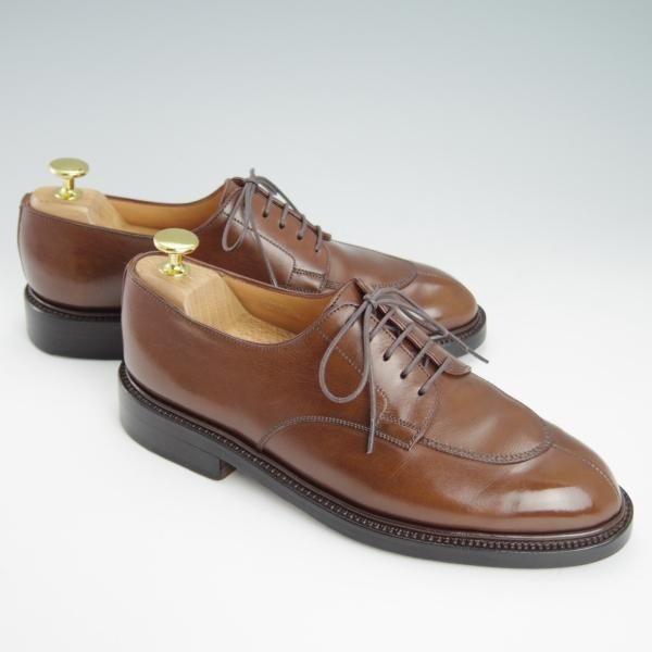 極上★J.M.ウェストン 5C【定価￥148,500-★スプリットトゥ・クラシックダービー/598】22ラスト/Uチップ/タン/Weston/ウエストン★g447