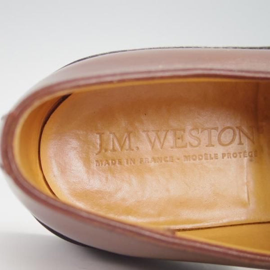 極上★J.M.ウェストン 5C【定価￥148,500-★スプリットトゥ・クラシックダービー/598】22ラスト/Uチップ/タン/Weston/ウエストン★g447