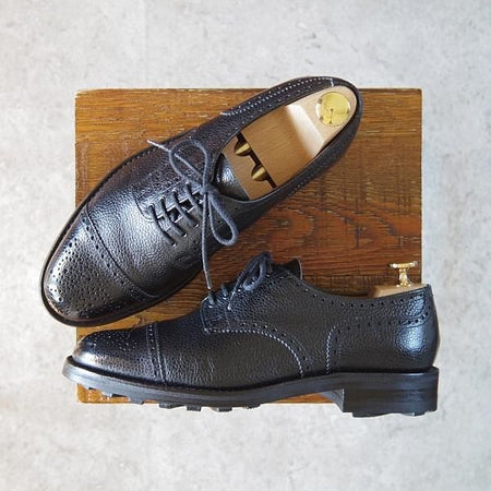 極美品★(英)アルフレッド・サージェント SIZE 6.5【リッジウェイソール仕様★(英)ダンヒル別注/dunhill】HENRY/黒/Alfred Sargent★g449