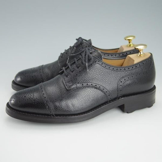 極美品★(英)アルフレッド・サージェント SIZE 6.5【リッジウェイソール仕様★(英)ダンヒル別注/dunhill】HENRY/黒/Alfred Sargent★g449