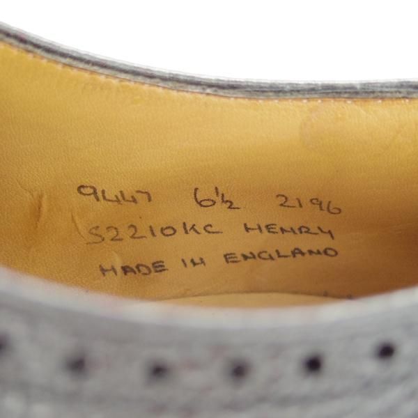 極美品★(英)アルフレッド・サージェント SIZE 6.5【リッジウェイソール仕様★(英)ダンヒル別注/dunhill】HENRY/黒/Alfred Sargent★g449