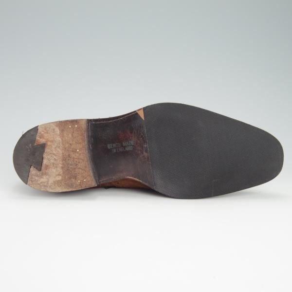 ★(英)チーニー 6F【貴重★EDIFICE別注/10298ラスト】フルブローグ/スエード/茶/メンズ/エディフィス/CHEANEY★g450