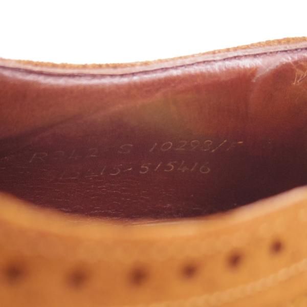 ★(英)チーニー 6F【貴重★EDIFICE別注/10298ラスト】フルブローグ/スエード/茶/メンズ/エディフィス/CHEANEY★g450